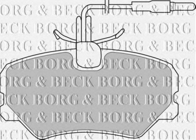 BORG & BECK bbp1105 -  Комплект тормозных колодок, дисковый тормоз